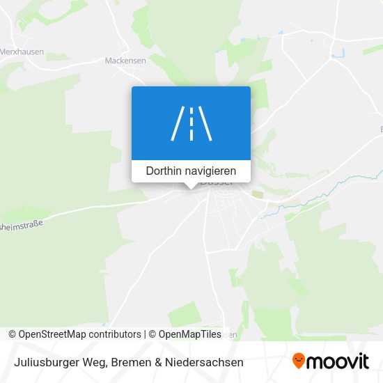 Juliusburger Weg Karte