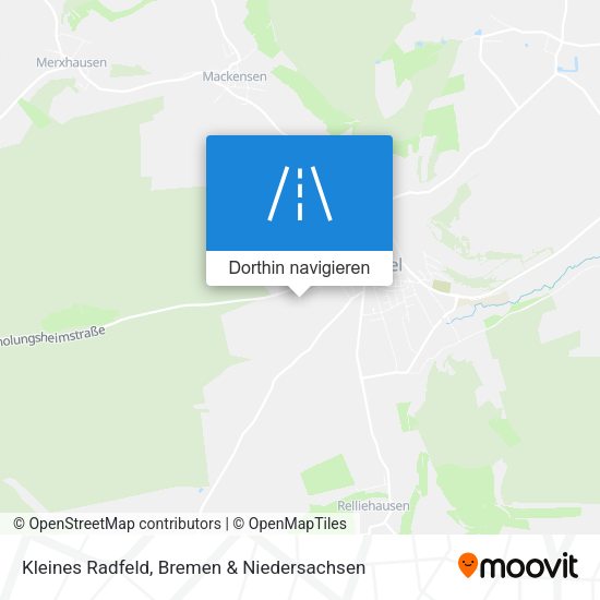 Kleines Radfeld Karte