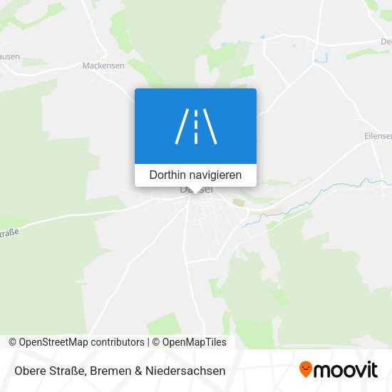 Obere Straße Karte