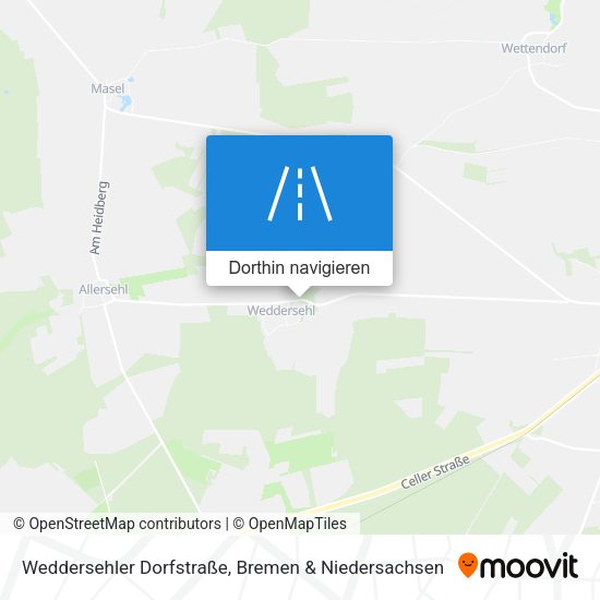 Weddersehler Dorfstraße Karte