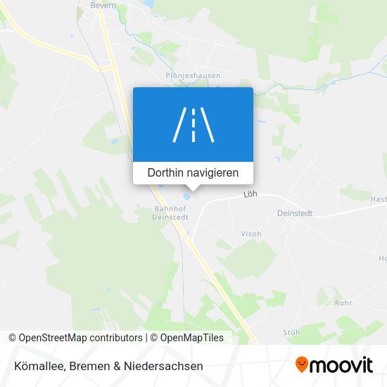 Kömallee Karte