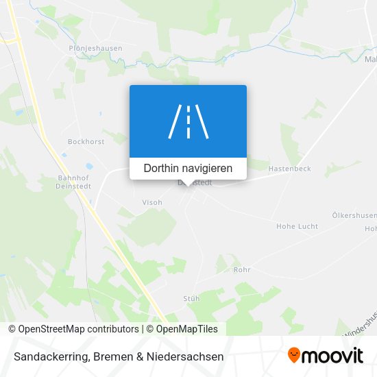Sandackerring Karte