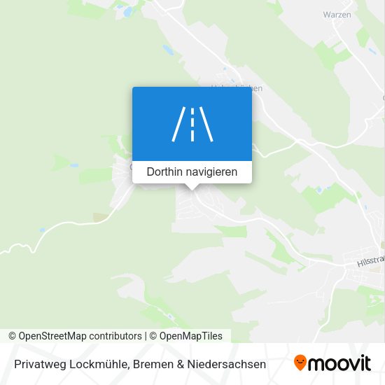Privatweg Lockmühle Karte