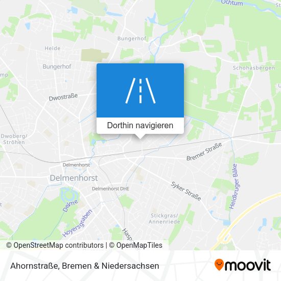 Ahornstraße Karte