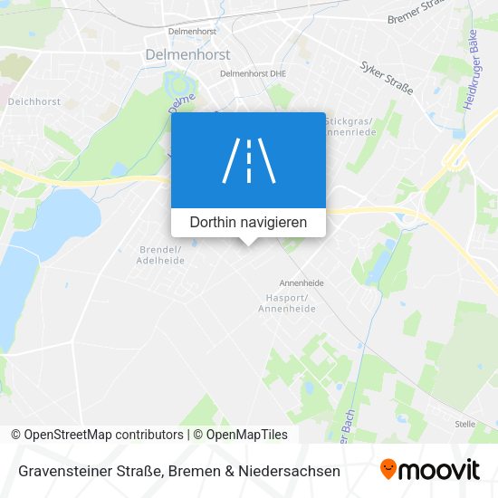 Gravensteiner Straße Karte