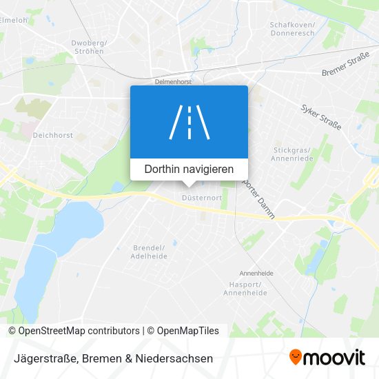 Jägerstraße Karte