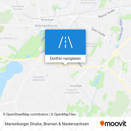 Marienburger Straße Karte