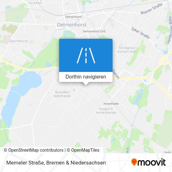 Memeler Straße Karte