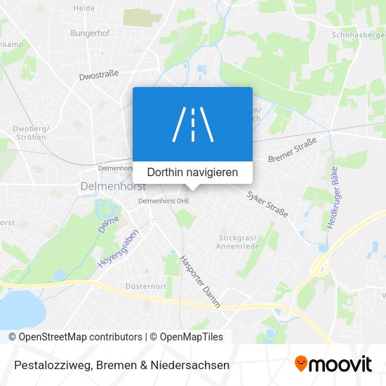 Pestalozziweg Karte