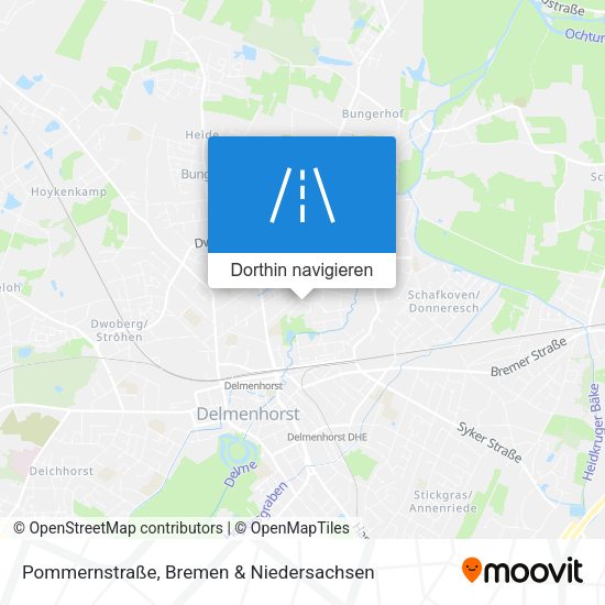 Pommernstraße Karte