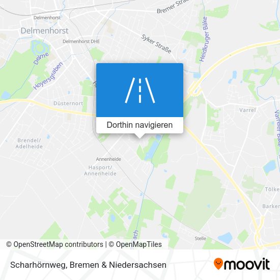 Scharhörnweg Karte