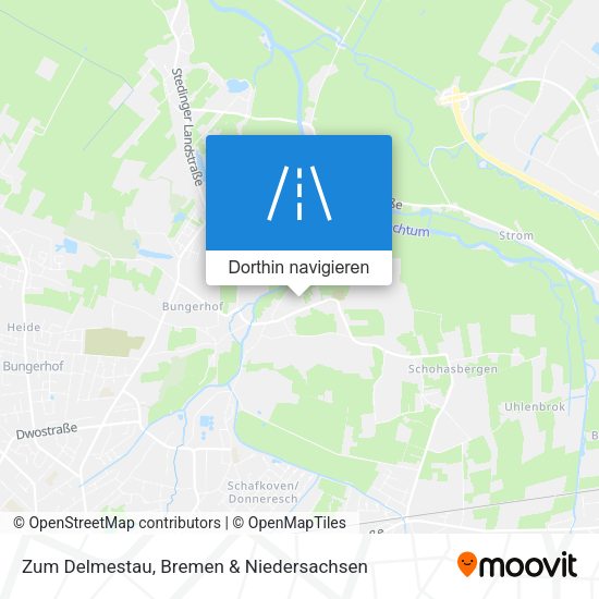Zum Delmestau Karte