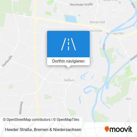 Heeder Straße Karte