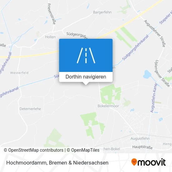 Hochmoordamm Karte