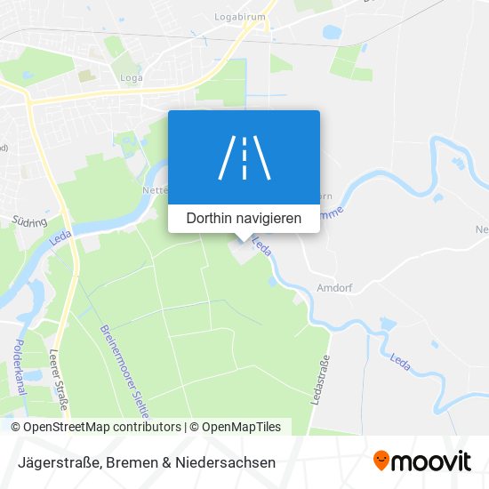 Jägerstraße Karte
