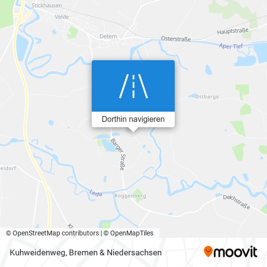 Kuhweidenweg Karte