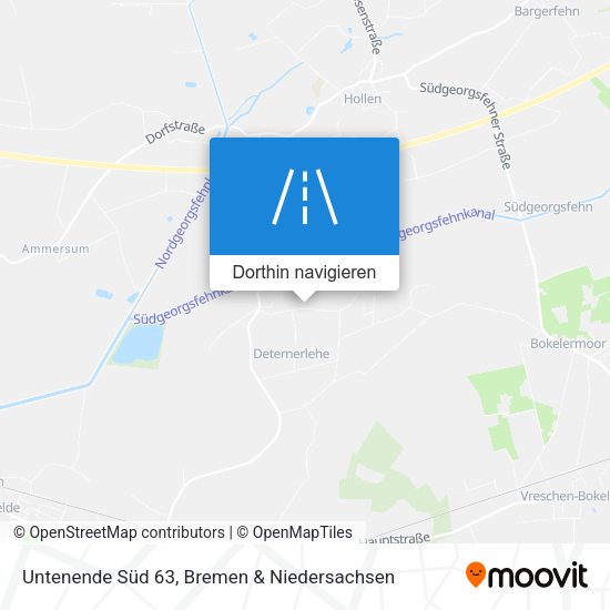Untenende Süd 63 Karte