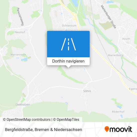 Bergfeldstraße Karte