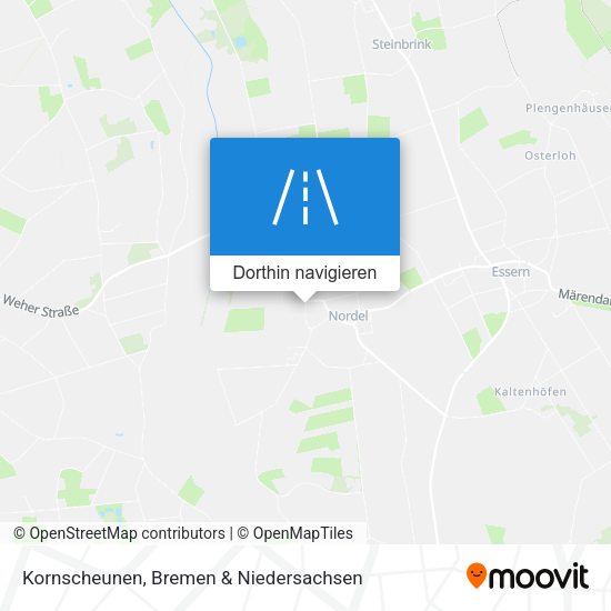 Kornscheunen Karte