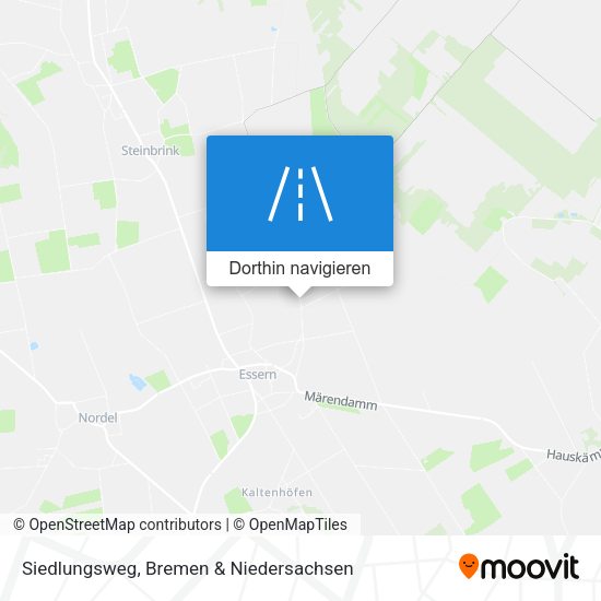 Siedlungsweg Karte