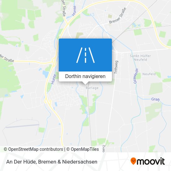 An Der Hüde Karte