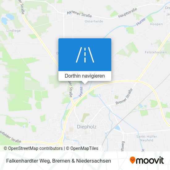 Falkenhardter Weg Karte