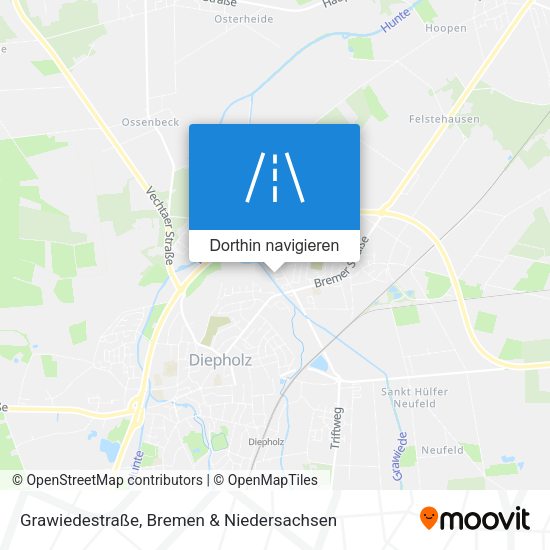 Grawiedestraße Karte