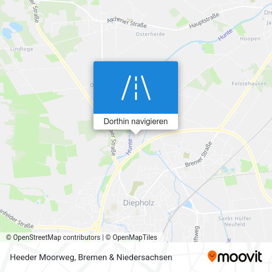 Heeder Moorweg Karte