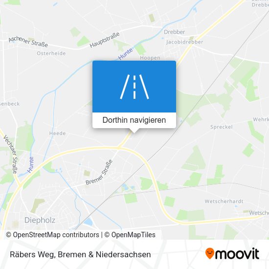 Räbers Weg Karte