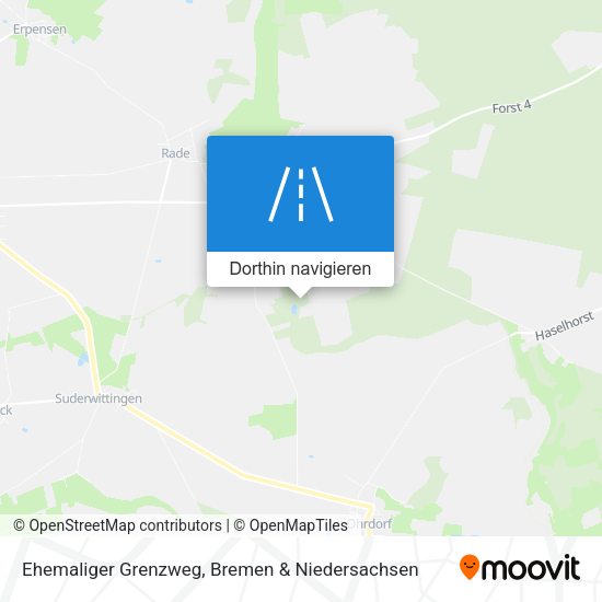 Ehemaliger Grenzweg Karte