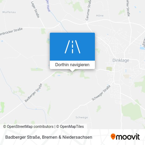 Badberger Straße Karte