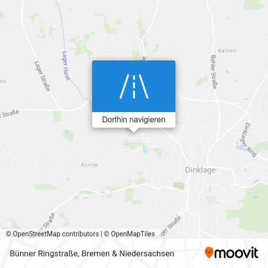 Bünner Ringstraße Karte