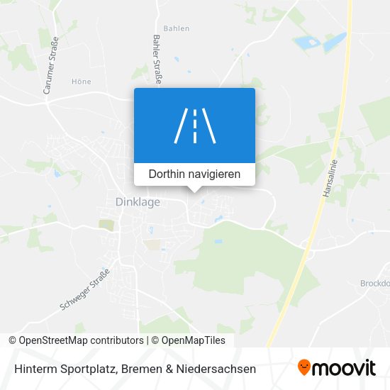 Hinterm Sportplatz Karte