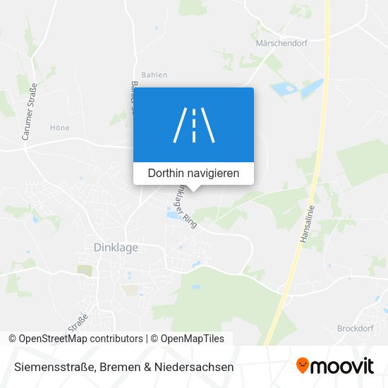 Siemensstraße Karte