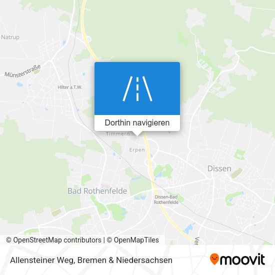 Allensteiner Weg Karte