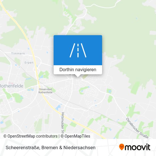 Scheerenstraße Karte
