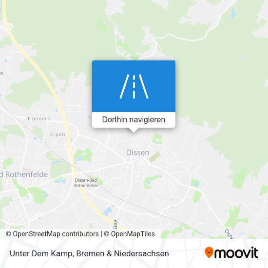 Unter Dem Kamp Karte
