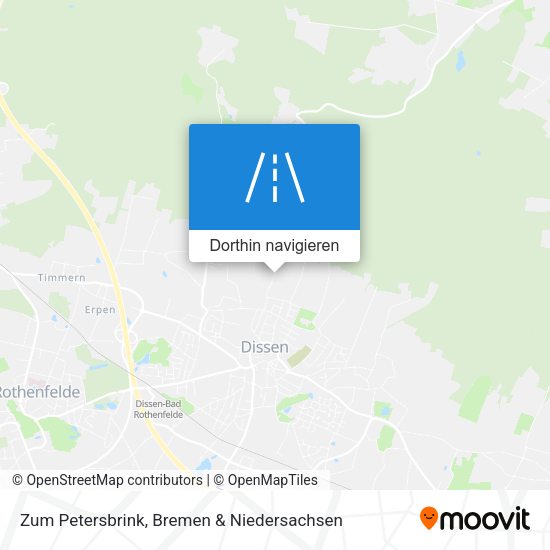 Zum Petersbrink Karte