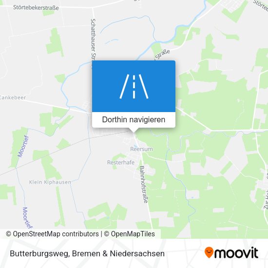 Butterburgsweg Karte