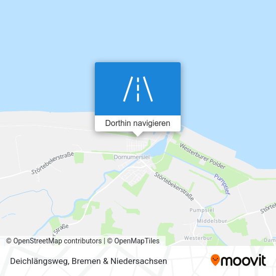 Deichlängsweg Karte