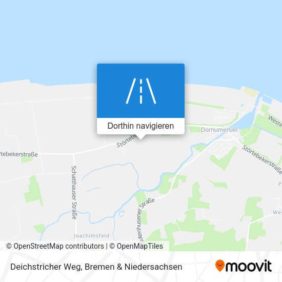 Deichstricher Weg Karte