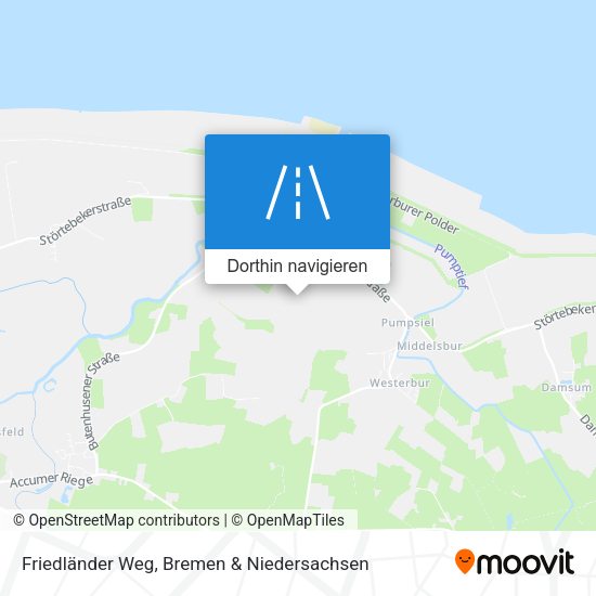 Friedländer Weg Karte