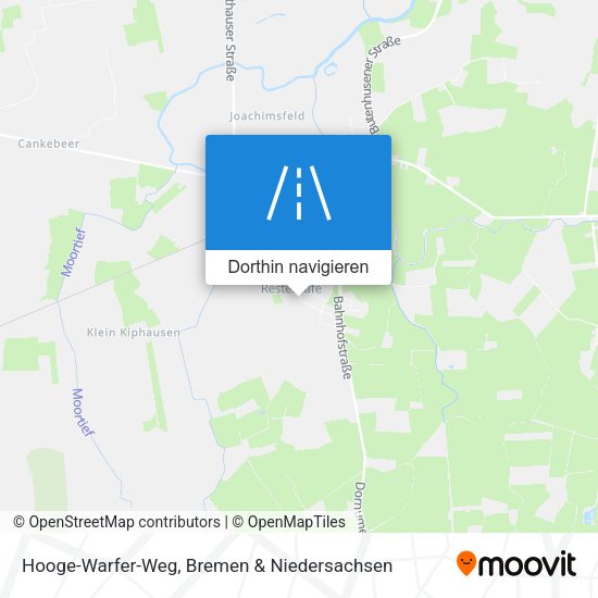 Hooge-Warfer-Weg Karte