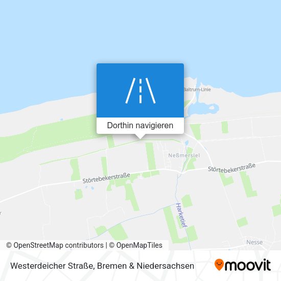 Westerdeicher Straße Karte
