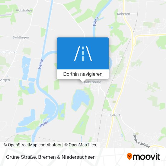 Grüne Straße Karte