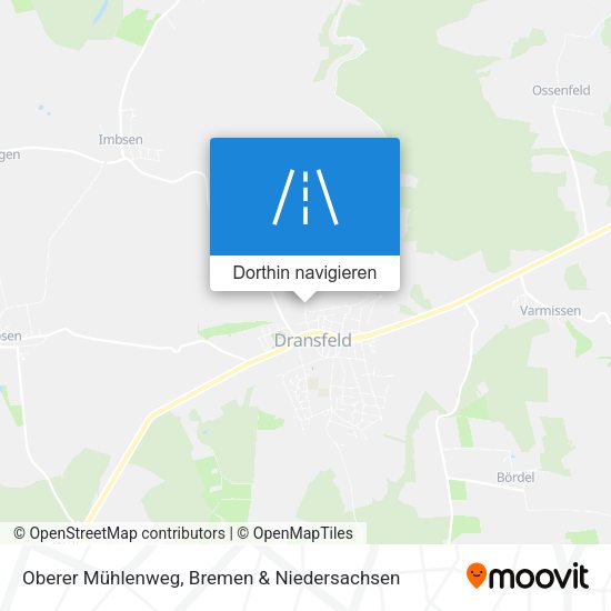 Oberer Mühlenweg Karte