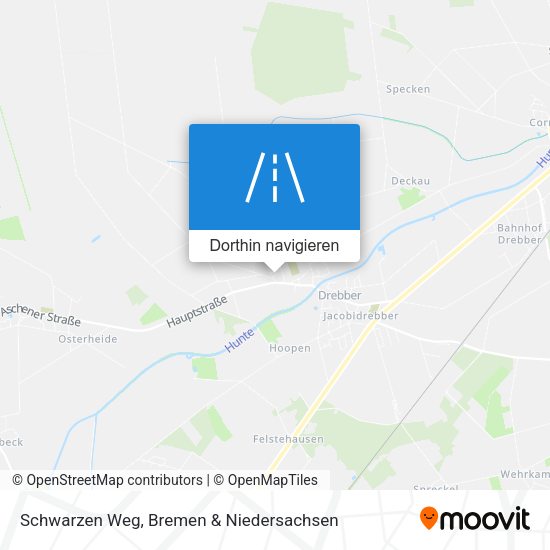 Schwarzen Weg Karte