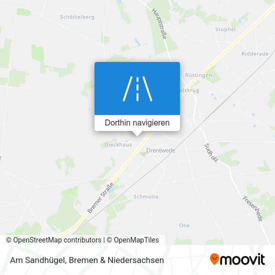 Am Sandhügel Karte