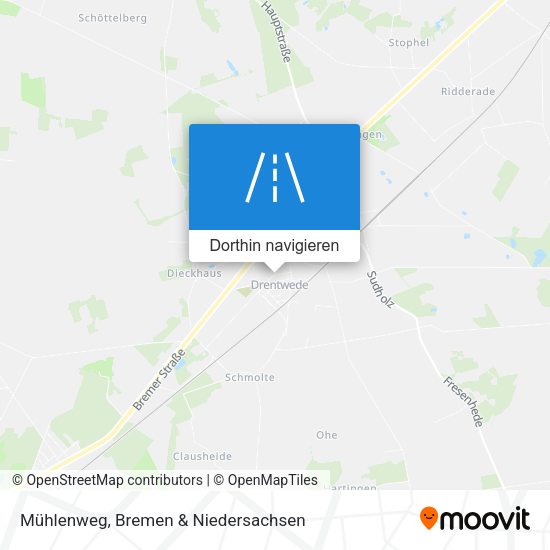 Mühlenweg Karte