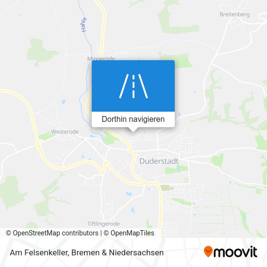 Am Felsenkeller Karte